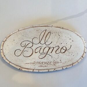 Il Bagno Firenze Italia Decorative Plaque